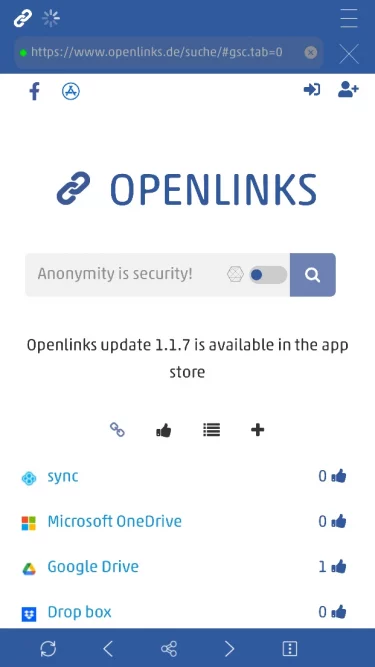 Openlinks Startseite 23 suche